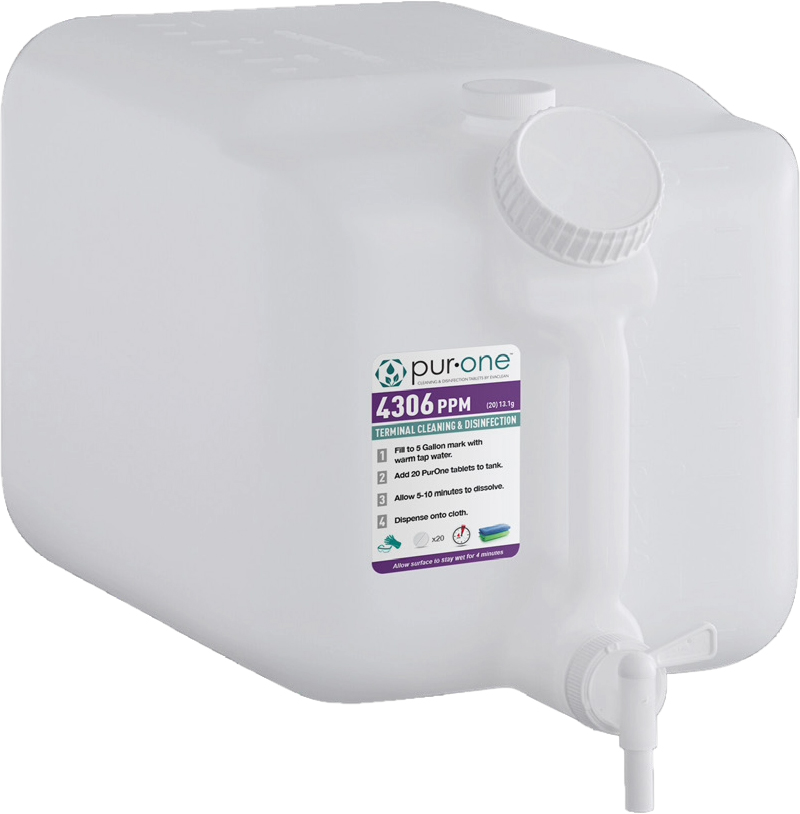 Flacon pentru role mari si preparare solutie