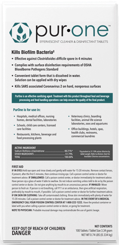 PurOne – tablete pentru curatare si dezinfectie