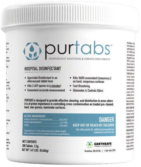 PurTabs – tablete pentru igienizare si dezinfectie